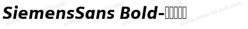 SiemensSans Bold字体转换